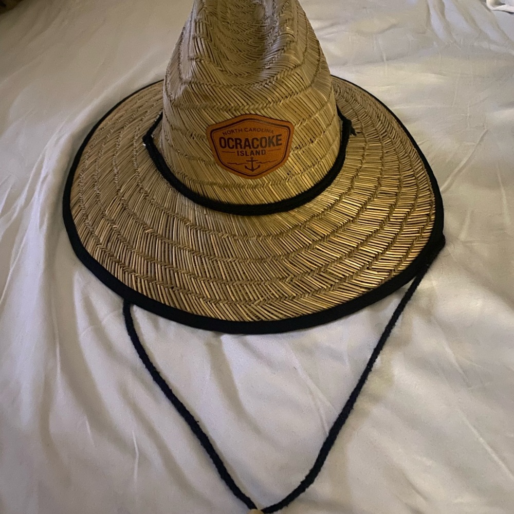 Authentic OBX Ocracoke Straw Hat Size Large